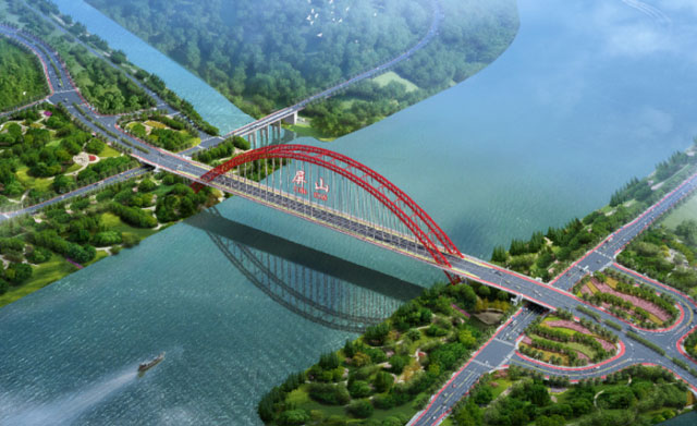 屏山岷江特大桥(岷江二桥）已开工建设，建设工期30个月